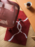 CP068 - Ribbon Carpet inspired by Cartie* Ebony Red Art Floor Mat Living Room Entrance Mat