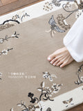 CP128 - "Elegant Leisure" Oriental Flowers and Plants New Chinese Washable Living Room Entrance Mat