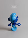 DC257 - Home Belgian Smurf! Klein blue "Happy Together" resin art ornament decoration