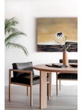 AH141 - Oil Painting "Running Elephant" Wabi-sabi Bicolor Minimalist Warm Living Room Bedroom Art
