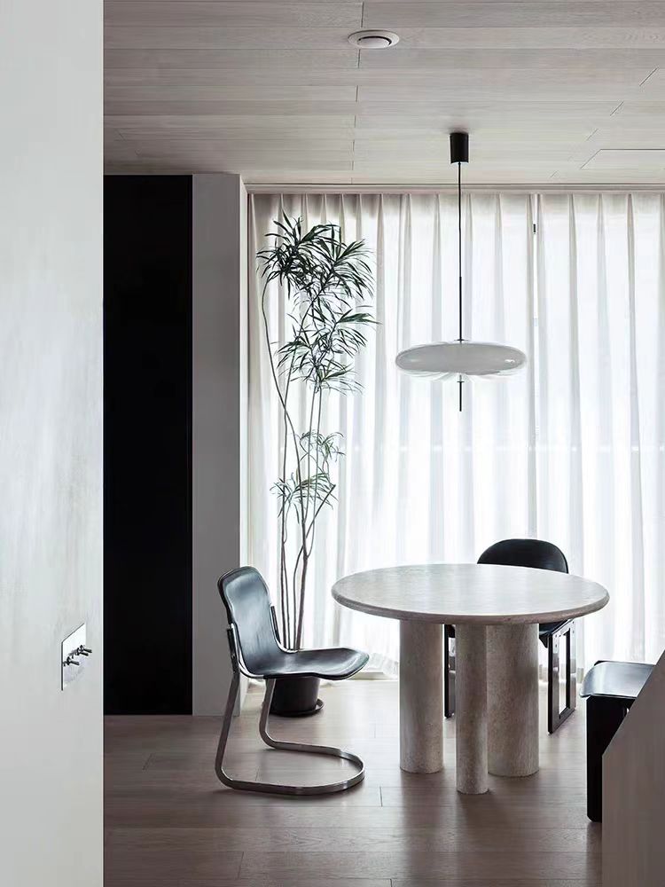 FS005 - High-End Line / Pure Linen Embroidery "Oriental Ginkgo" Soft Light Sheer Curtains Translucent Living Room Bedroom Curtains