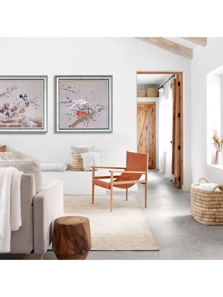 AH170 - 3D Embroidery "Joyful" New Chinese Living Room Bedroom Wall Art