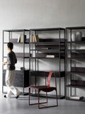 GA041 (Set) - Study Room Series "All-in-one" Large Capacity Bookshelf Display Cabinet with Desk Module Combination Shelf