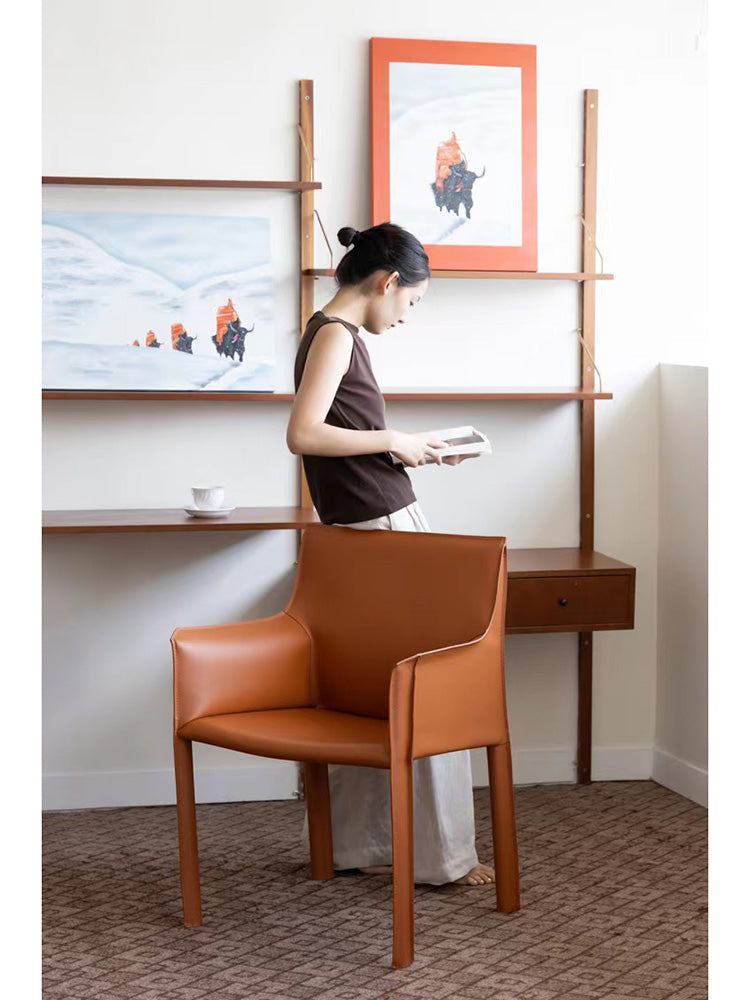 CH008 - H Deco Saddle Leather Series: Italian, Study, Office, Lounge