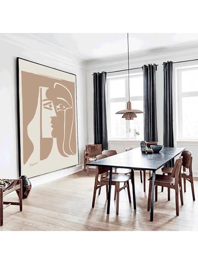 AH059 - Modern Wall Mural "Made for Each Other" Hand-painted in New York