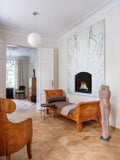 AH185 - Fireplace Masterpiece! Hand-painted Realistic Wall Art for Living Room