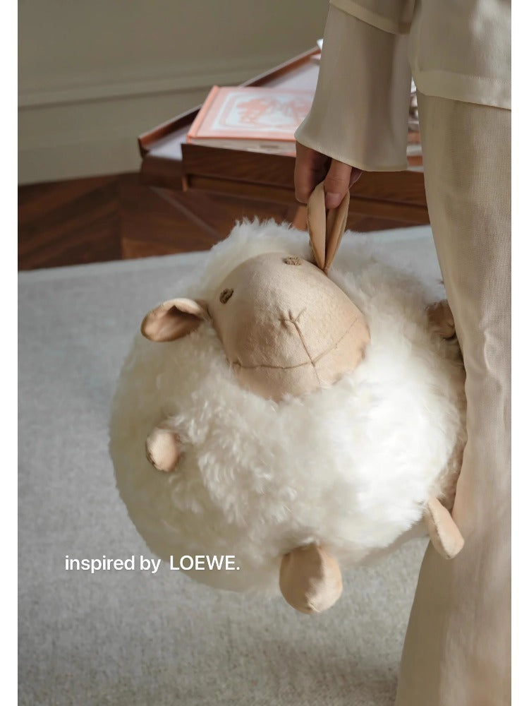 BD065 - Whole Sheep Wool! Shaun the Sheep Sofa Pillow