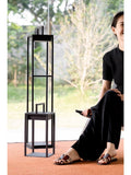 LA041 (Set) - Solar-powered! "Downton Abbey Outdoor Garden Lamp" Wireless Charging Portable Lamp Floor Lamp