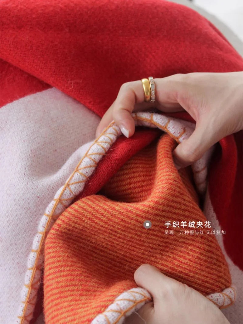 CP023 - Wool & Cashmere Throw Blanket - (170x140cm)