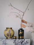 DC047(Set) - Chinese New Year treasure basin C@rtier ceramic hand-painted "Tiger Rose" storage jar decoration vase
