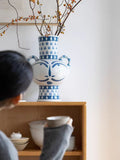 DC290 - Home Decor Ancient Greek Amphora "Double-eared Bottle" Jingdezhen Hand-painted Porcelain Vase Entrance Living Room Decoration