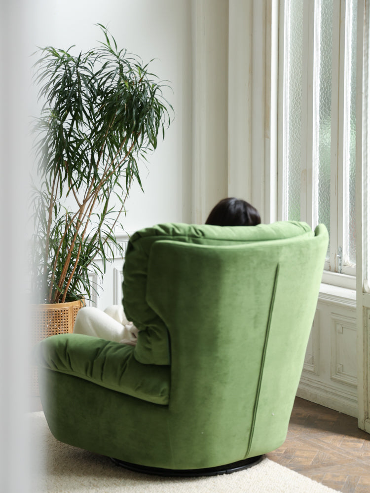 CH058-1 - Limited Edition: Vintage Green Baxt*r First Class Rocking Chair