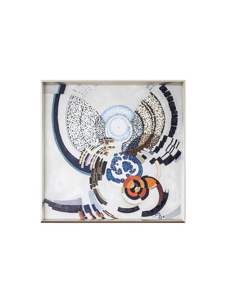 AH078 - Hand-Painted Work "Cosmic Speculation" Living Room Entry Sofa Large Wall Decor
