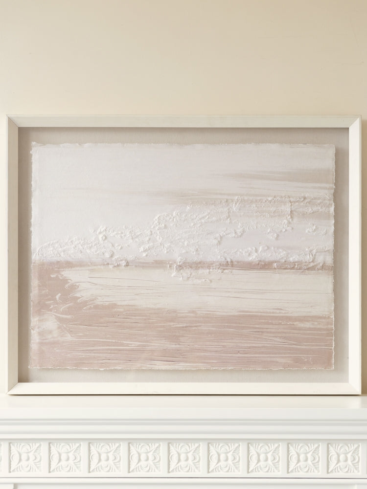 AH190 - Wabi-sabi Texture Painting "Beinflow/Spring Stream" Abstract Art