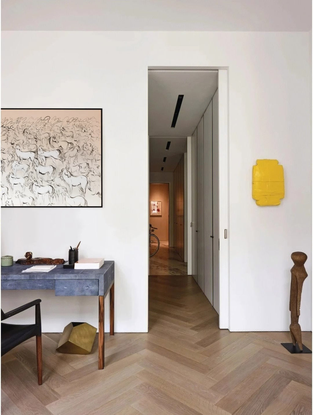 AH234 - Hand-Painted "Success with Horses" Modern Living Room Wall Art