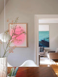 AH085 - Contemporary Art Hand-painted "Halo of Bliss" Abstract Decorative Wall Art