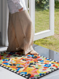 CP154 - Moroccan Woven "McKin Garden" Colorful Dopamine Living Room Bedside Entrance Mat