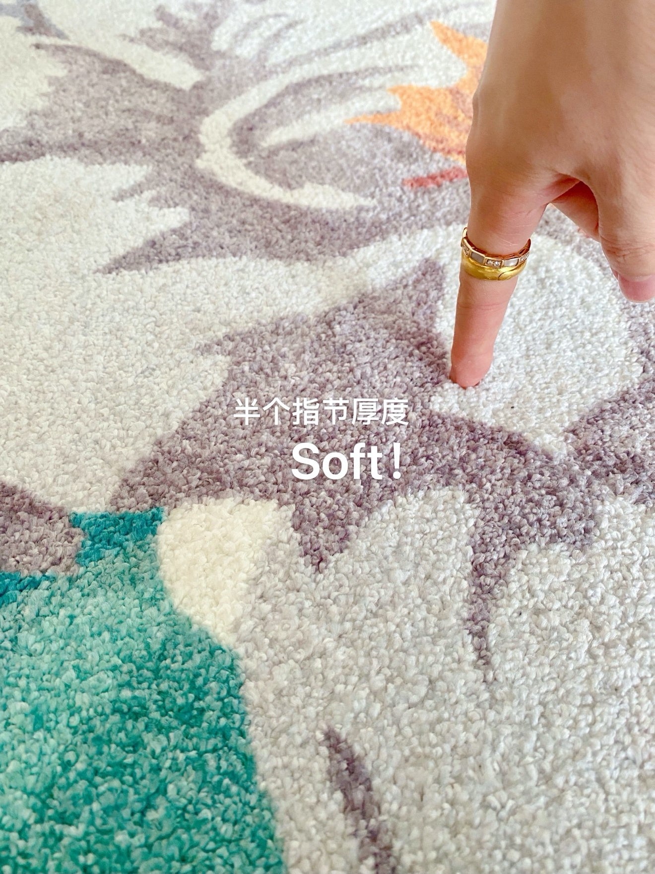 CP032 - Stunning! Camellia Carpet" exported, suitable for bedside, bathroom, entryway, mirror area, wardrobe.