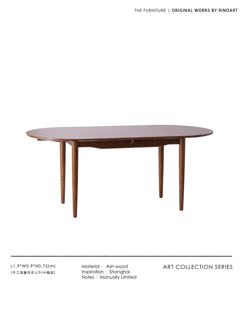 YA023 (Table) - Italian White Waxwood Dining Table / Work Table Integrated Multi-person Living Room Dining Room Long Table New Chinese Dining Table