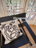 BD018 - Picasso Designer Series Sofa Cushion: Abstract Minimalist Style
