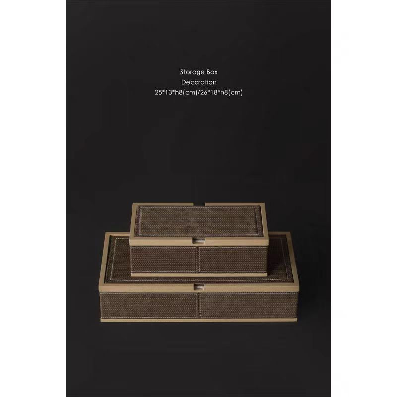 DC046 - Home BV classic hand-woven storage box jewelry box jewelry box model room decoration