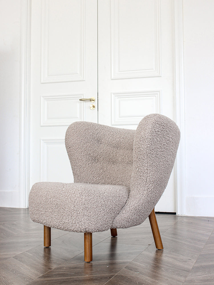 CH003-1 - Designer Lamb Chair: Teddy-inspired, Luxury Casual Sofa, Leisure Seating