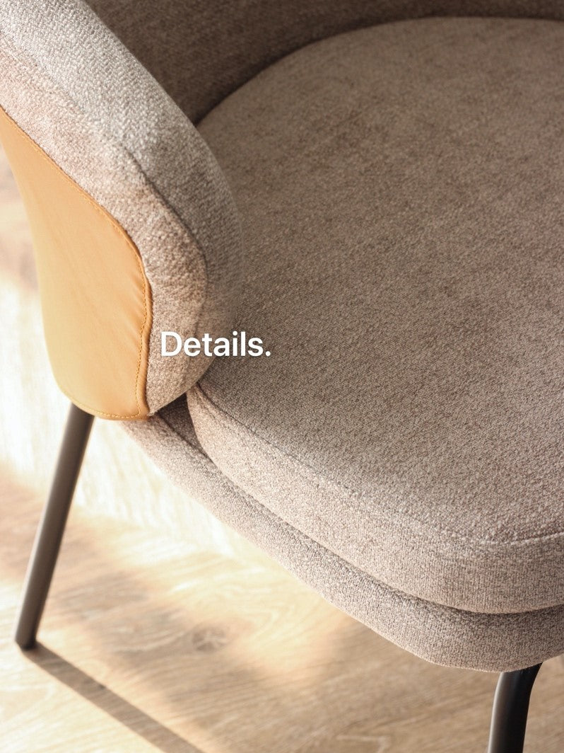 CH022 - Italian Wabi-sabi Chair Dining Chair Nordic Chair Single Sofa Light Luxury Modern Minimalist Single Chair