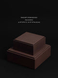 DC270 - Home HERME* vintage teak color! Top layer teak wood large-capacity cloakroom jewelry box desktop