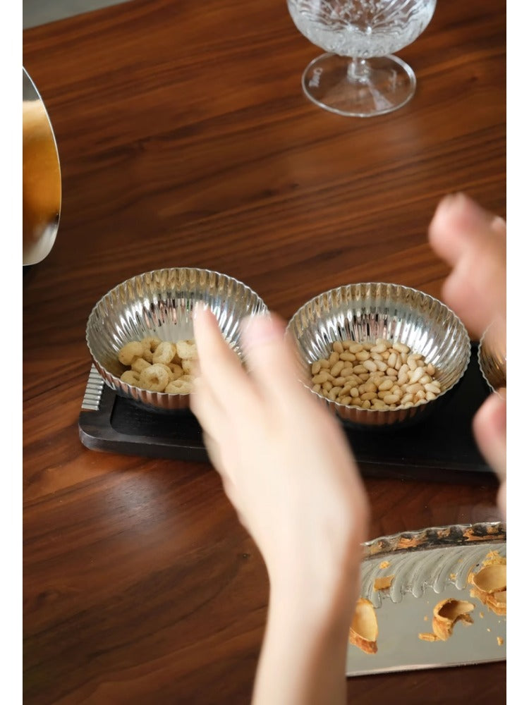 DC137 - High-end line/gift box TIff@ny silver egg walnut nut tray tea tray table ornament housewarming