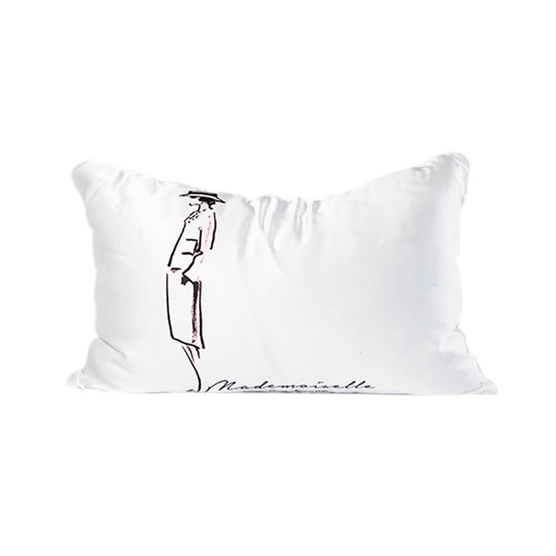 BD005 - Elegant Mademoiselle Lady Soft Silky Cushion: Living Room Sofa