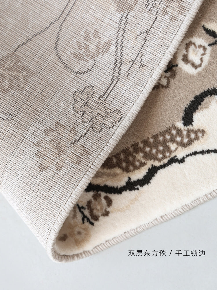 CP128 - "Elegant Leisure" Oriental Flowers and Plants New Chinese Washable Living Room Entrance Mat