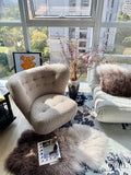 CH003-1 - Designer Lamb Chair: Teddy-inspired, Luxury Casual Sofa, Leisure Seating