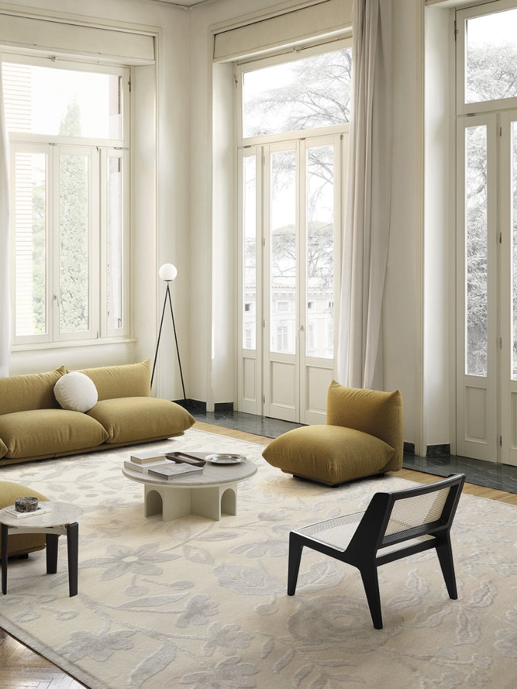 CP129 - "+Silk True Silk" Washable Carpet Series! Three-Dimensional Embossed Bedroom Bedside Carpet High-End Light Luxury