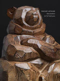DC240 - Home Collection of Hokkaido craftsmen "Guardian Bear" wood-like resin foyer ornament