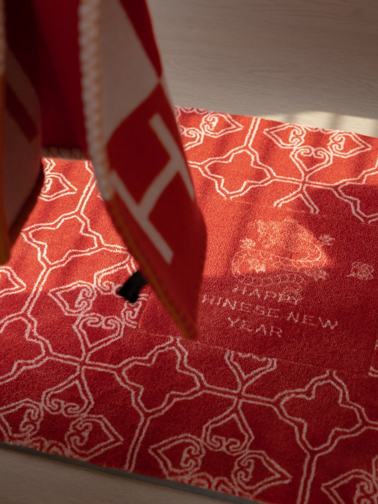 CP147 - Welcoming the New Year "Dragon Soars for Good Luck" Auspicious Living Room Bedside Blanket Entrance Mat