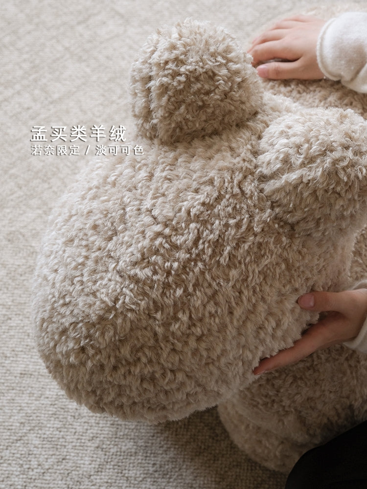 CH042-2 (Light CoCo Color) - Limited Edition: Pony Chair in Oatmeal, Mumbai-style, Woolly, Kids