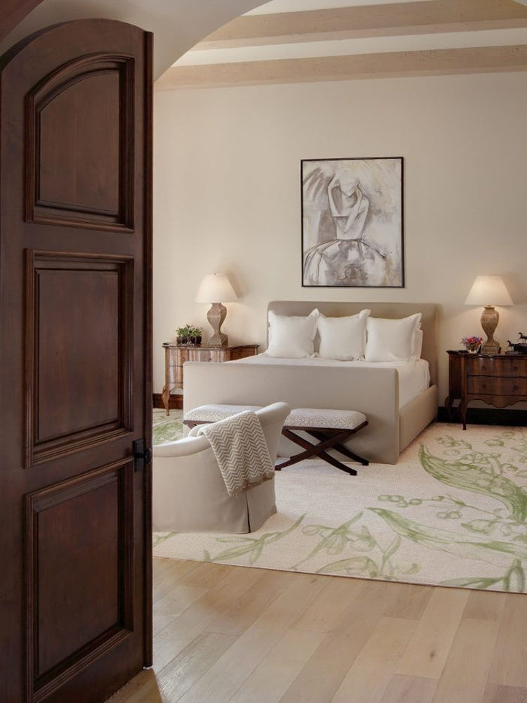 CP075 - Dio*Maison "Manor Lily of the Valley" New Zealand Wool Living Room Sofa Bedroom Carpet Bedside Carpet