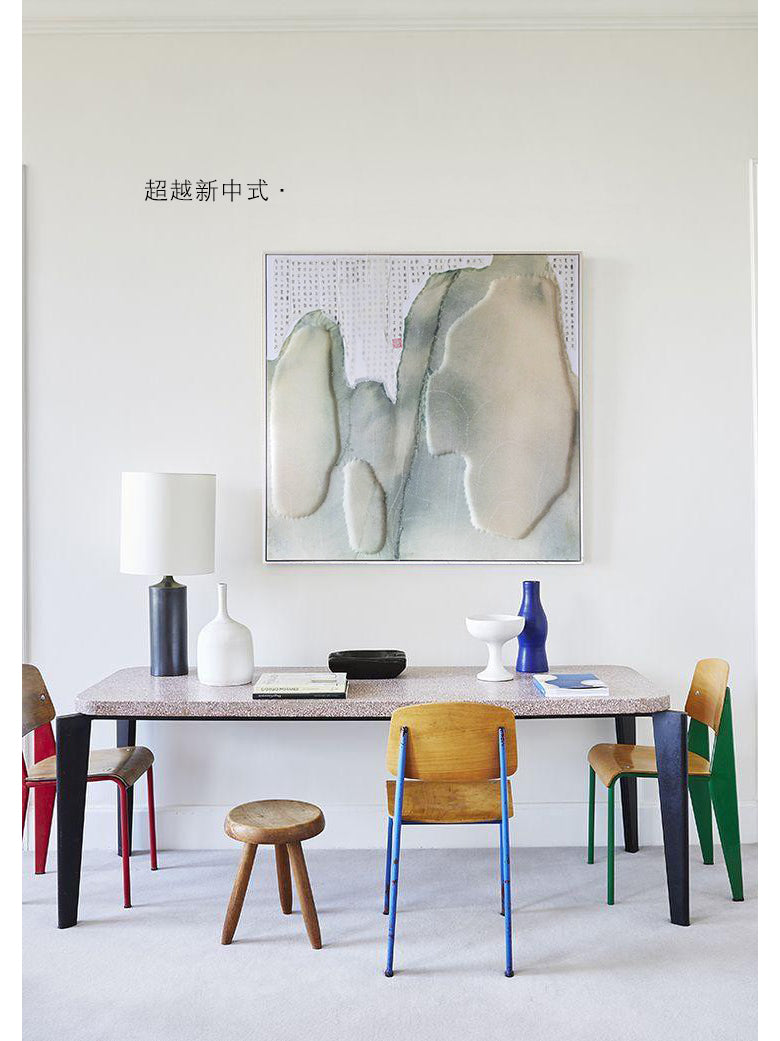 AH187 - Intangible Cultural Heritage Art! Handmade "Green Mountain" Soft Wall Art