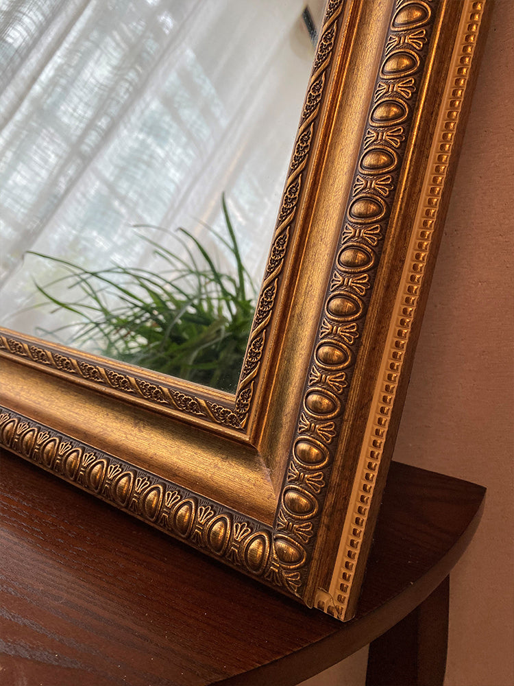 AH030 - Vintage Vanity Mirror French Sixteenth Century Court Classic Mirror "Round Table Knight" Arthur Mirror