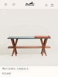 YA033 (Large) - H Deco Gold Brown / Dark Green Patchwork Double-layer White Waxwood Side Table Storage Table Foyer Table