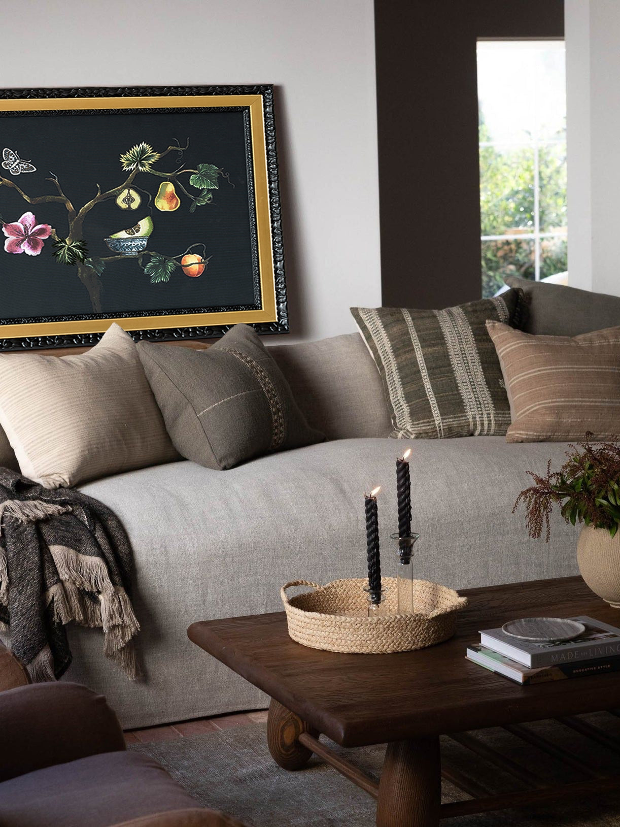 AH229 - Silk Embroidery Painting "Abundant Home" New Chinese Living Room Art
