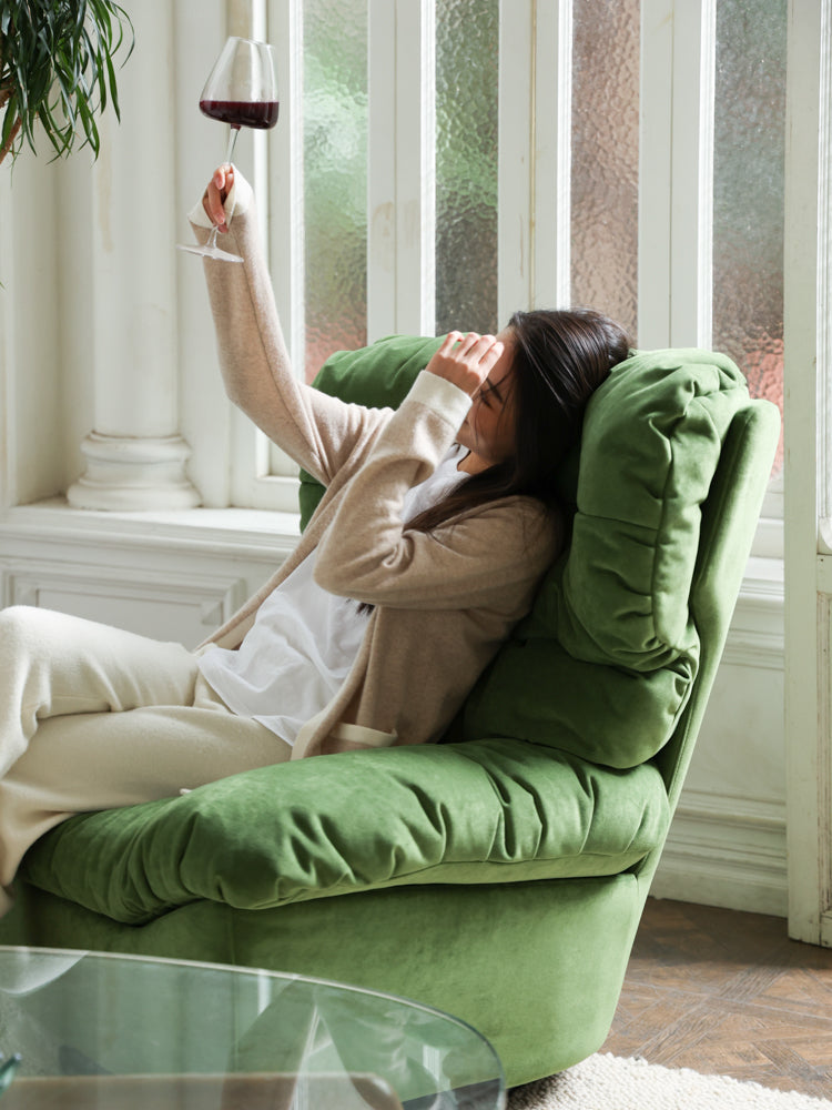 CH058-1 - Limited Edition: Vintage Green Baxt*r First Class Rocking Chair