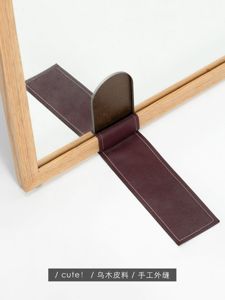 DZ016 - Imported Red Oak Jerry's House Floor Standing Mirror Large Area Try-On Mirror