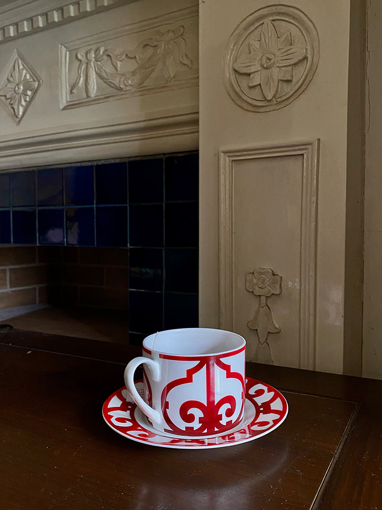 DC008 - Rinoart Jungle Tea-set: A Fusion of French Elegance and East Asian Heritage