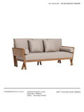 CH080-1 - H Deco Fine Leather: Ivory, Sofa Bed, Study, Bedroom Lounger