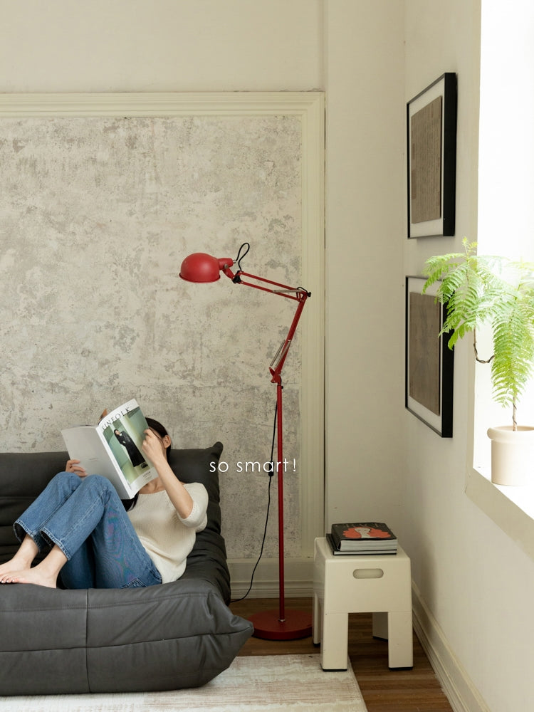 LA046 (Floor Lamp) - Vintage Classic! Margaret Floor Lamp Three-fold Mechanical Arm Adjustable Study Table Lamp