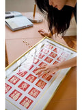 AH143 - Genuine Gold Foil "Hundred Blessings" Gold and Copper Wire Drawing Hanging Art for Good Luck Living Room Housewarming Gift Art