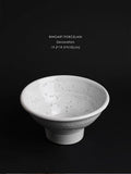 DC111 - Home Danish pottery artist "Dew Bowl" handmade clay quietness foyer cabinet fruit plate bowl ornament