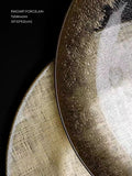 DC161 - Domestic spot/Venice gold-plated "Amber Eye" salad plate fruit plate steak plate set