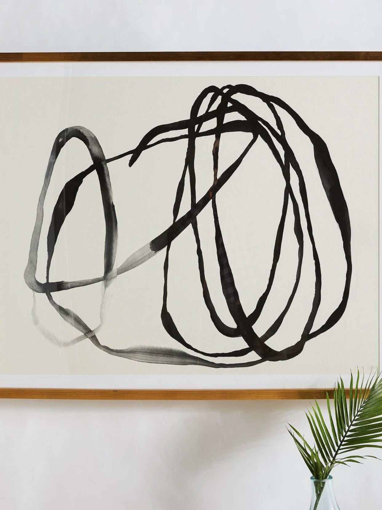 AH024 (Set) - California Contemporary Moonwall Minimalist Hand-Painted Artwork, Modern Decor